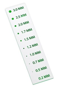 MagnaFlux FPI Crack Comparator, Range 0.2-3.0 mm